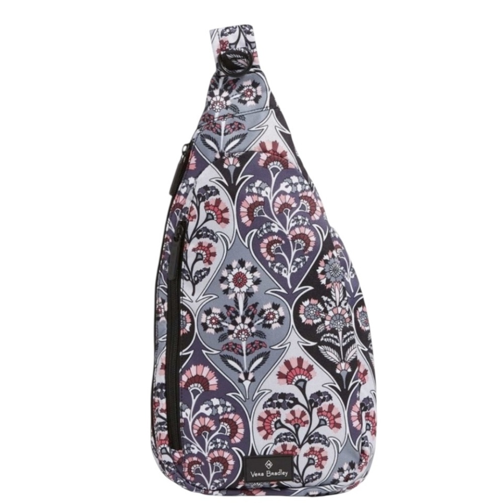 Vera Bradley Lighten Up Compact Sling Backpack in Ornate Blooms Pattern NWOT